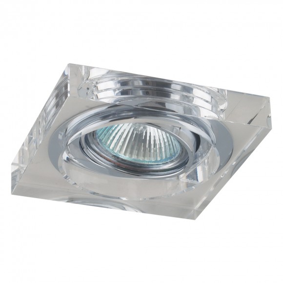 Emithor 71037 ELEGANT GLASS MOVABLE downlight GU10 / 50W, átlátszó kristály K9 / króm