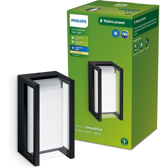 Philips 8720169266711 LED kültéri fali lámpa Pyrona | 12W integrált LED forrás | 1500lm | 2700K