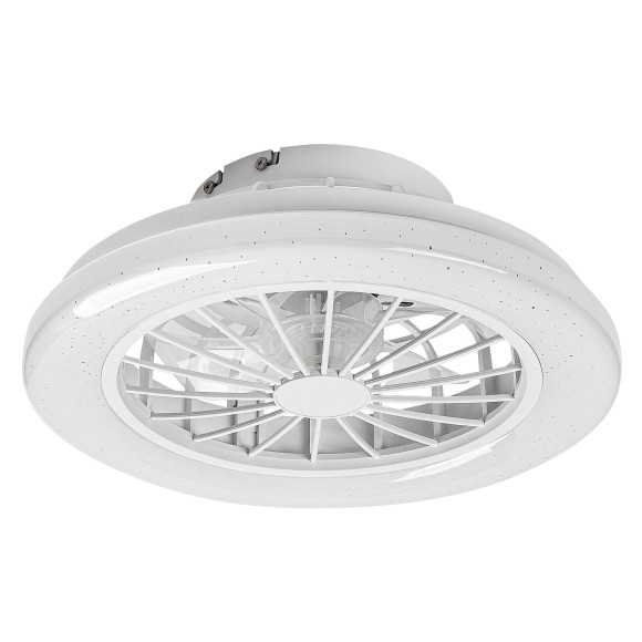 Rabalux 71348 LED ventilátor világítással Dalfon | 24W integrált LED forrás | 2200lm | 3000-6500K | távirányítás | fényerőszabályzó | fehér