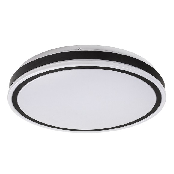 Rabalux 71412 LED mennyezetre szerelhető lámpa Corlet | 20W integrált LED forrás | 1500lm | 3000-6500K | távirányítás | fényerőszabályzó | fekete