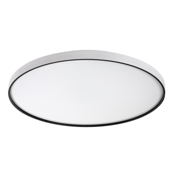Rabalux 71451 LED mennyezetre szerelhető lámpa Zerava | 80W integrált LED forrás | 4400lm | 3000-6500K | távirányítás | fényerőszabályzó | fekete
