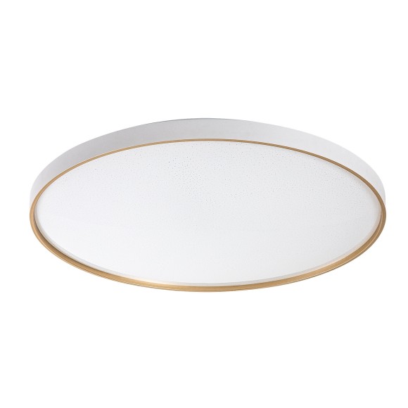 Rabalux 71454 LED mennyezetre szerelhető lámpa Zerava | 80W integrált LED forrás | 4600lm | 3000-6500K | távirányítás | fényerőszabályzó | aranyszínű