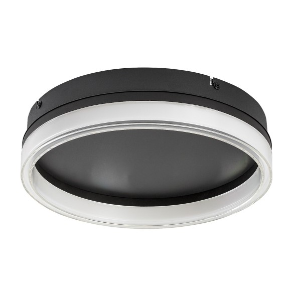 Rabalux 71478 LED mennyezetre szerelhető lámpa Seraphiel | 18W integrált LED forrás | 1110lm | 3000-6500K | távirányítás | fényerőszabályzó | fekete