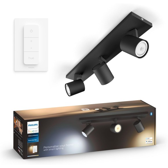 Philips Hue  8720169320413 LED mennyezeti spotlámpa Runner  | 3x4,2W GU10 | 3x400lm | 2200-6500K