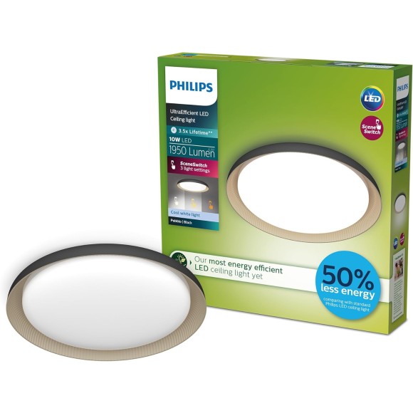 Philips 8720169301115 LED mennyezetre szerelhető lámpa Pebblo  | 10W integrált LED forrás | 1950lm | 4000K