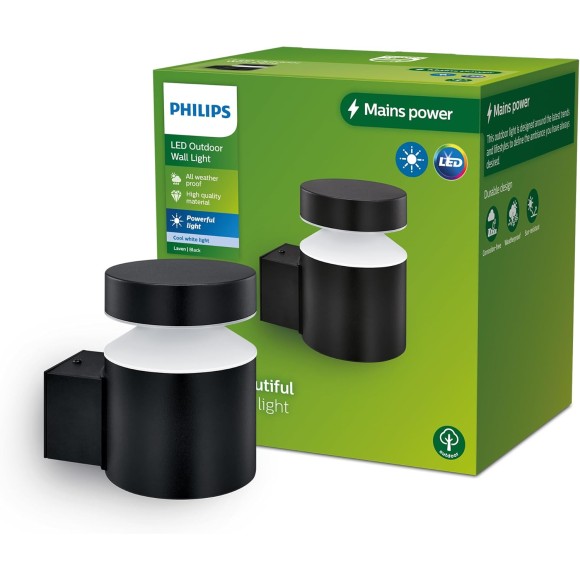 Philips 8720169266612 LED kültéri fali lámpa Laven | 6W integrált LED forrás | 750lm | 4000K