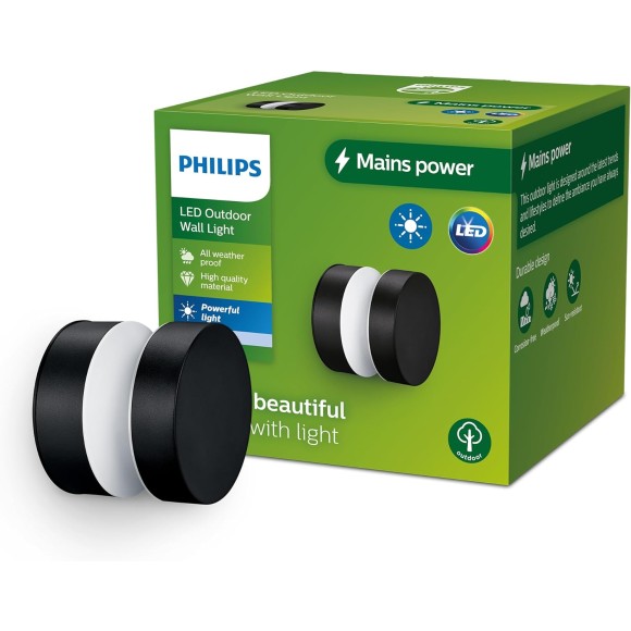 Philips 8720169266650 LED kültéri fali lámpa Laven | 6W integrált LED forrás | 750lm | 4000K