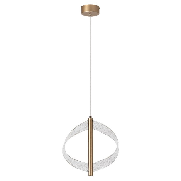 Rabalux 72464 LED mennyezeti függőlámpa Olyssia | 8W integrált LED forrás | 340lm | 3000K | a kábelen | aranyszínű