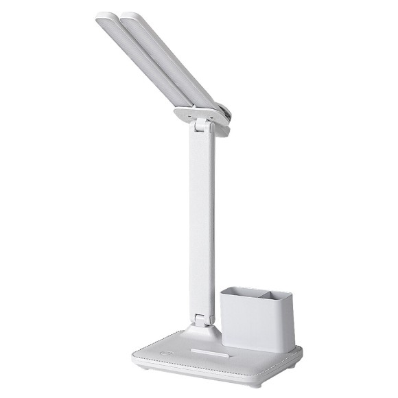 Rabalux 74032 LED asztali lámpa Elumo | 5W integrált LED forrás | 300lm | 3000/4000/6000K | kapcsolóval | fényerőszabályzó | fehér