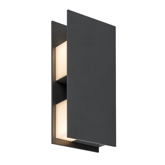 Rabalux 77063 LED kültéri fali lámpa Kioni | 13W integrált LED forrás | 680lm | 3000K | antracit