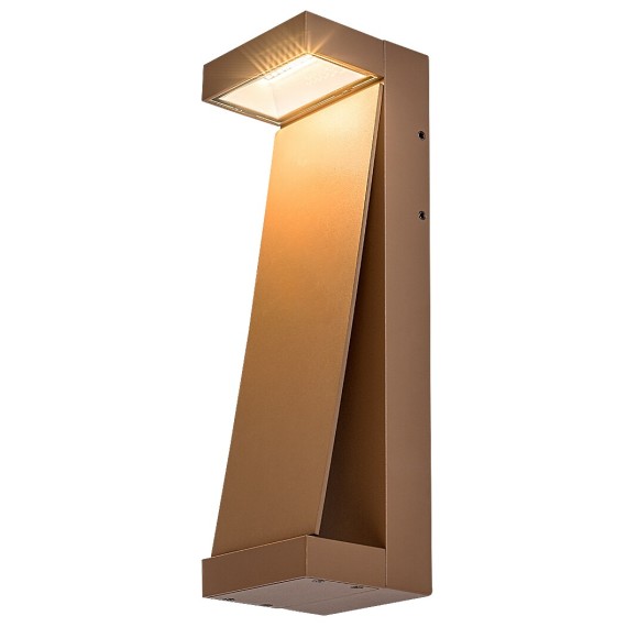 Rabalux 77068 LED kültéri fali lámpa Bradu | 12W integrált LED forrás | 890lm | 3000K | barna