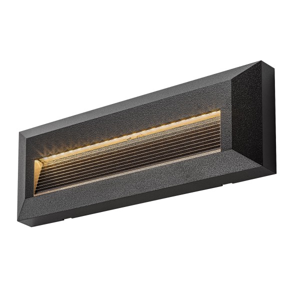 Rabalux 77189 LED kültéri fali lámpa Kavala | 6W integrált LED forrás | 300lm | 3000/4000/6000K | fekete