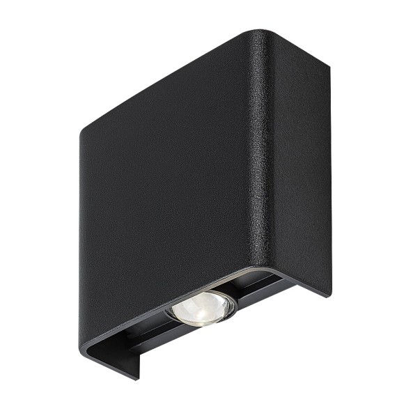 Rabalux 77191 LED kültéri fali lámpa Portel | 2W integrált LED forrás | 160lm | 2700/4000K | fekete