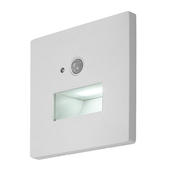 Rabalux 77198 LED kültéri fali lámpa Lunca | 1W integrált LED forrás | 50lm | 3000/4500/6500K | mozgásérzékelő | fehér