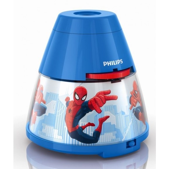 Philips 71769/40/16 LED gyermek projektor Spider Man 1x0,1W|3x0,3W