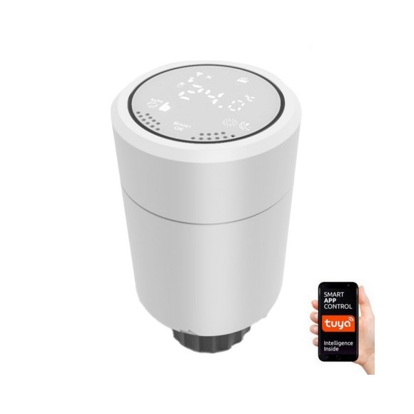 Immax NEO 07732L termosztátfej Smart 2xAA - ZigBee 3.0, fehér
