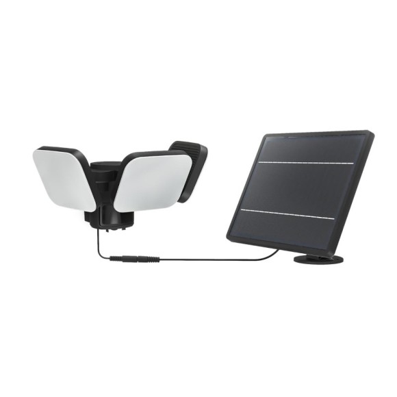 Philips 8721103105455 LED napelemes kültéri fali lámpa Zyren  | 25W integrált LED forrás | 4000lm | 5000K | fekete