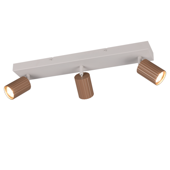 Trio T867700365 mennyezeti spotlámpa SOKA  | 10W GU10 | barna