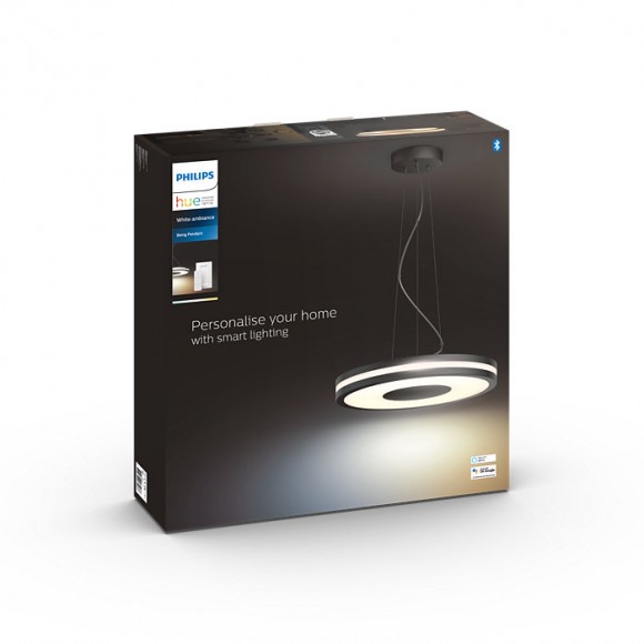Philips Hue 8718696175286 LED függőcsillár Being függőlámpa 1x27W | 2400lm | 2200-6500K - White Ambiance, távirányító, Bluetooth, szabályozható, alumínium