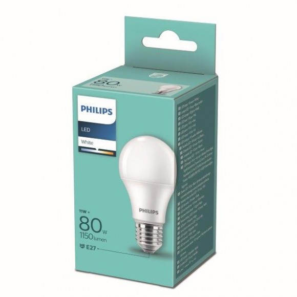 Philips 8718699630621 LED izzó 1x11W-80W | E27 | 1150lm | 3000K - fehér