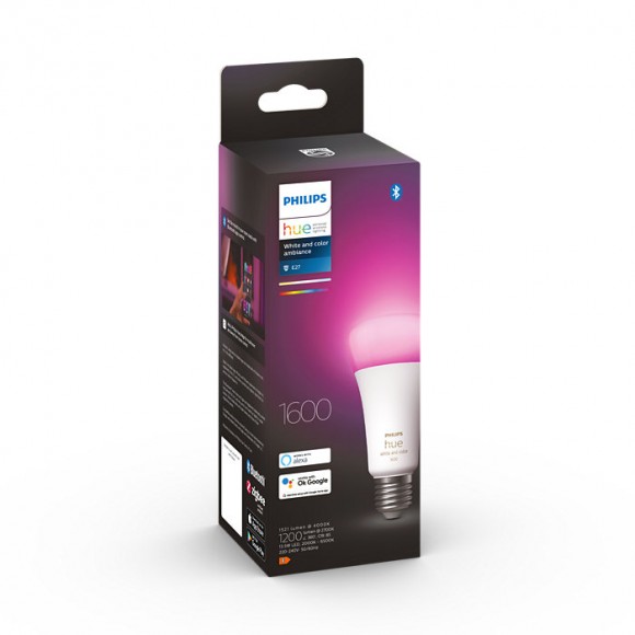 Philips Hue 8719514288157 LED izzó 1x13,5W | E27 | 1600lm | 2000-6500K | RGB - White and Color Ambiance, szabályozható, Hue Switch, fehér