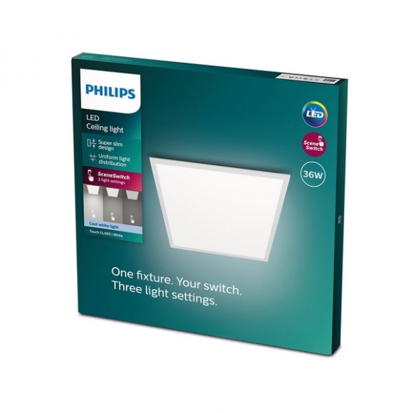 Philips 8719514326705 LED mennyezeti panellámpa Super Slim 1x36W | 3600lm | 4000K - EyeComfort, fehér