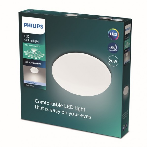 Philips 8719514334991 LED mennyezeti lámpa Moire CL200 1x20W | 2300lm | 4000K - fehér