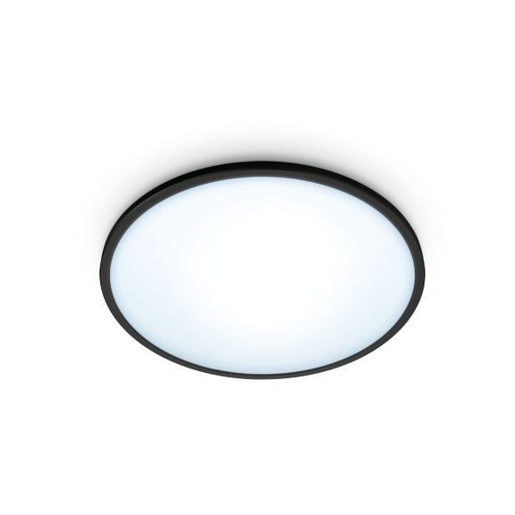 WiZ Tunable white 8719514338036 LED mennyezeti lámpa SuperSlim 1x16W | 1600lm | 2700-6500K - szabályozható, fekete