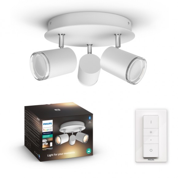 Philips Hue 8719514340916 LED süllyeszthető mennyezeti lámpa Adore 1x22,5W | 2500lm | 2200-6500K | IP44 - White Ambience, szabályozható, távirányító, BlueTooth, fehér