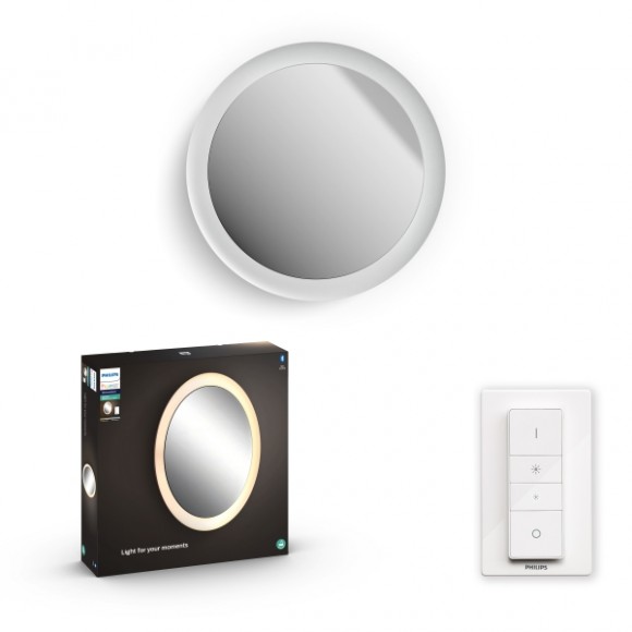 Philips Hue 8719514340992 LED fürdőszobai tükör világítással Adore 1x22W | 2400-2550lm | 2200-6500K | IP44 -White Ambiance - White Ambiance, Bluetooth, szabályozható, távirányító, fehér
