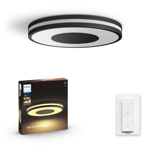 Philips Hue 8719514341135 LED mennyezeti lámpa 1x22,5W | 2350lm | 2200-6500K - szabályozható, Bluetooth, távirányító, White Ambiance, fekete