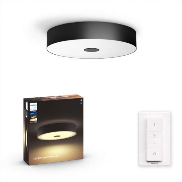 Philips Hue 8719514341258 LED mennyezeti lámpa Fair 1x25W | 3000lm | 2200-6500K - White Ambiance, távirányító, Bluetooth, fekete