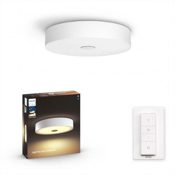 Philips Hue 8719514341272 LED mennyezeti lámpa Fair 1x25W | 2900lm | 2200-6500K - szabályozható, Bluetooth, távirányító, White Ambiance, fehér