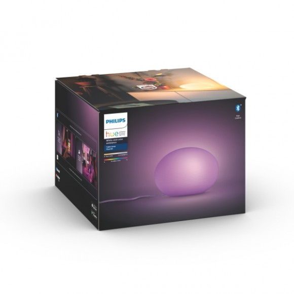 Philips Hue 8719514343481 asztali lámpa Flourish 1x9,5W | E27 | 570-800lm | 2000-6500K - White and Color Ambiance, szabályozható, Bluetooth, fehér