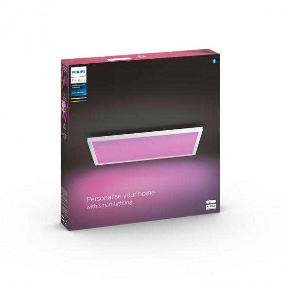Philips Hue 8719514355071 LED mennyezeti panel Surimu 1x60W | 4200lm | 2200-6500K | RGB - White and Color Ambiance, szabályozható, Bluetooth, fehér
