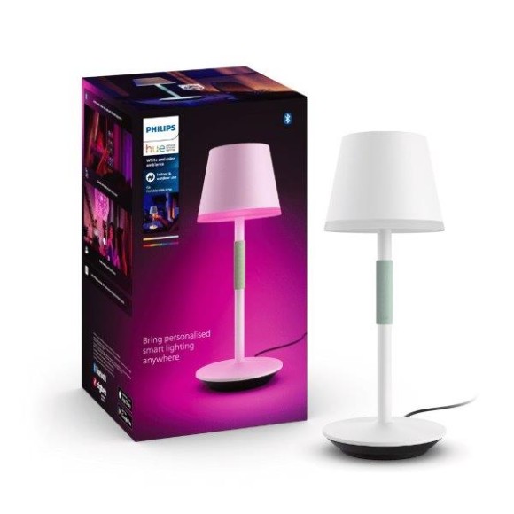 Philips Hue 8719514404571 LED kültéri asztali lámpa Go | 6,2W integrált LED forrás | 530lm | 2000-6500 RGBK