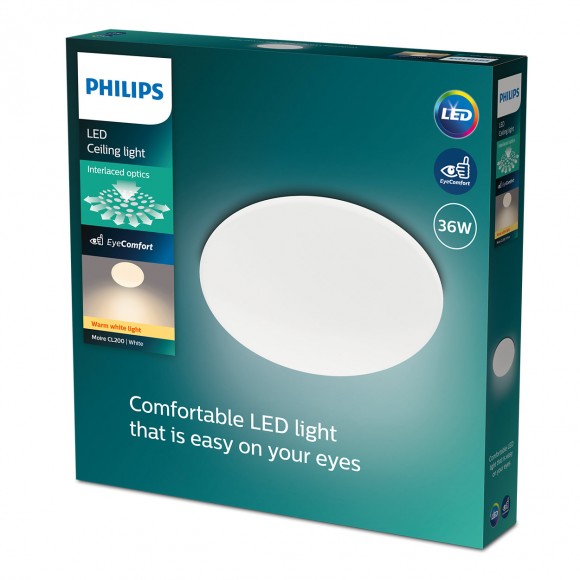 Philips 8719514431706 LED mennyezeti lámpa Moire 1x36W | 3600lm | 2700K - fehér
