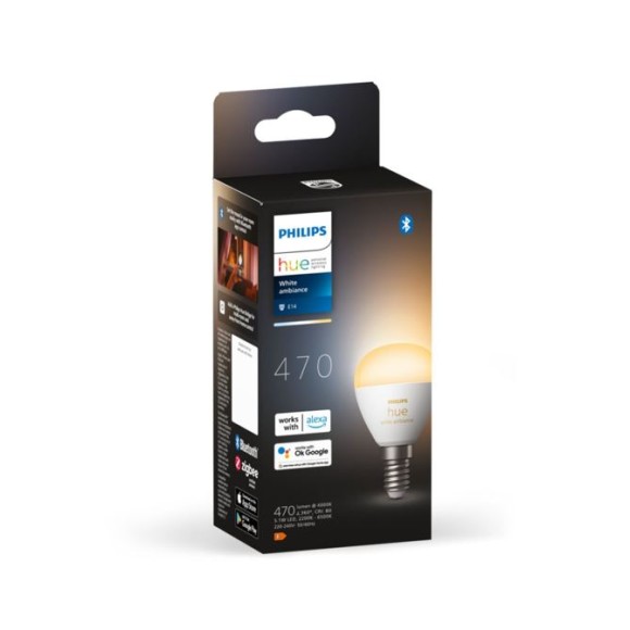 Philips 8719514491106 LED intelligens izzó | 5,1W E14 | 470 lm | 2200-6500K