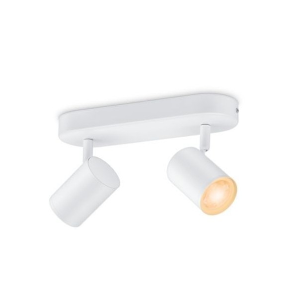 WiZ Tunable White 8719514551770 LED mennyezeti spotlámpa Imageo 2x5 | GU10 | 690lm | 2700-6500K - szabályozható, fehér