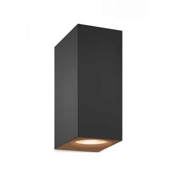 Wiz Colors 8719514554610 fali lámpa 2xGU10 | 2x5W | 345lm | 2200-6500K | RGB - fekete
