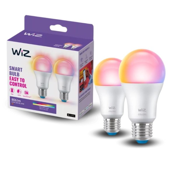 Philips WiZ 8720169072336 LED izzókészlet | 8,5W E27 | 806lm | 2200-6500+RGBK