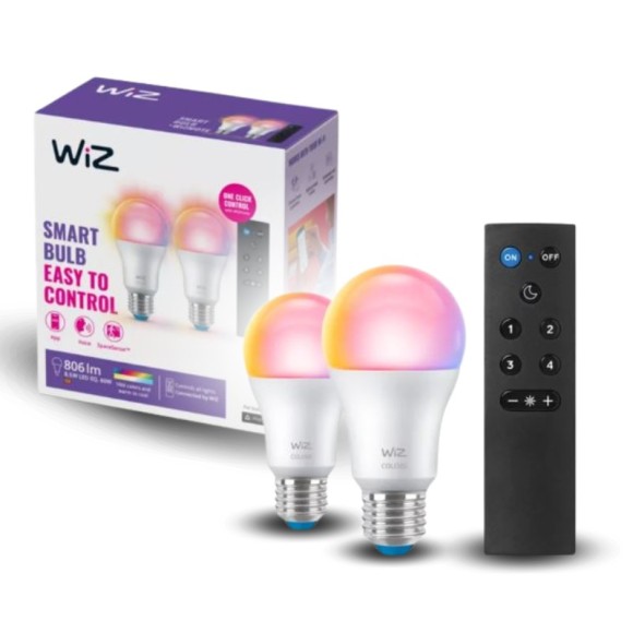 Philips WiZ 8720169074972 LED izzókészlet | 8,5W E27 | 806lm | 2200-6500+RGBK