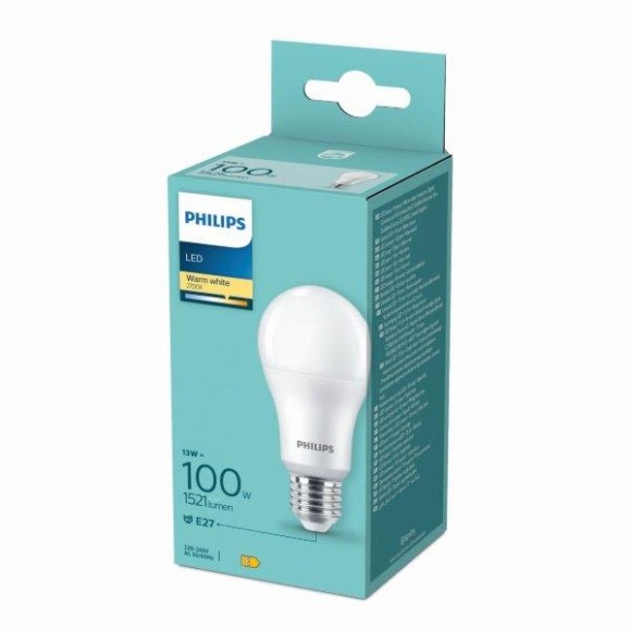 Philips 8720169253216 LED izzó | 13W E27 | 1521 lm | 2700K