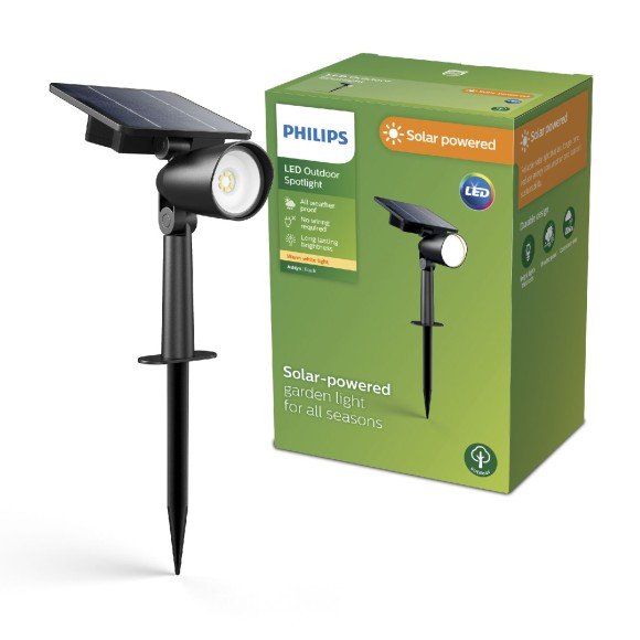 Philips 8720169362246 LED napelemes reflektor Ashlyn  | 1,4W integrált LED forrás | 150lm