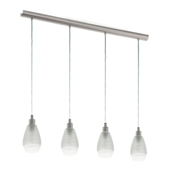 Eglo 39501 mennyezeti függőlámpa Siracusa 4x60W | E27 - nikkel