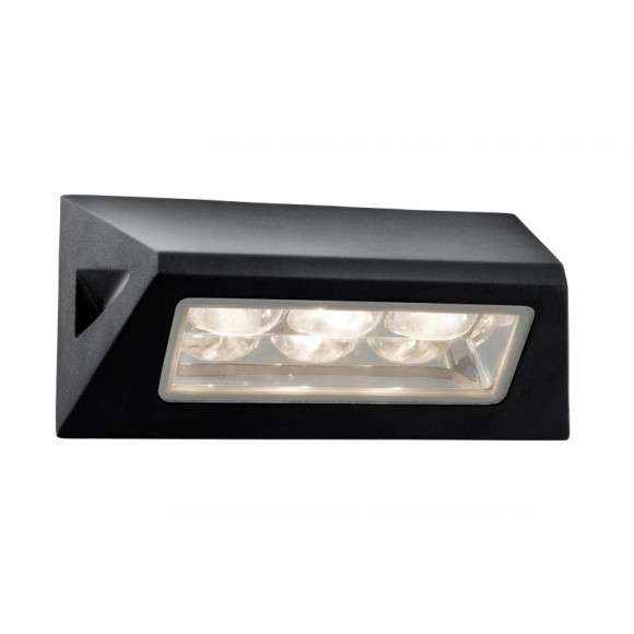 Searchlight 5513BK LED kültéri ​fali lámpa Outdoor lights 1x3W | 320lm | 6500K | IP44 - fekete