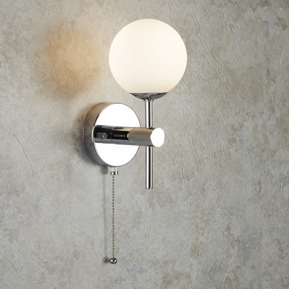 Searchlight 4337-1 LED fürdőszobai fali lámpa Bathroom 1x2,5W | G9 | 200lm | 3000K | IP44 - króm, opál