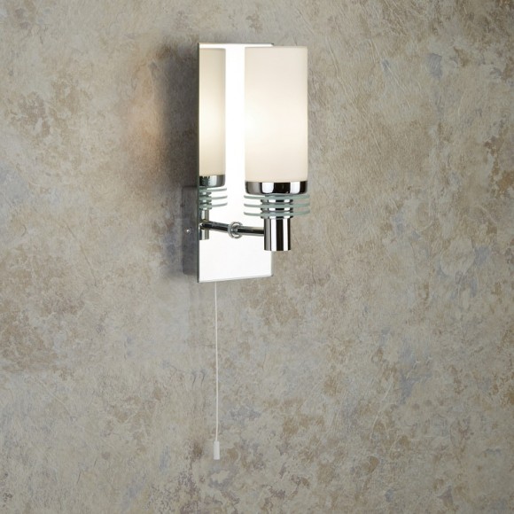 Searchlight 5611-1CC LED fürdőszobai fali lámpa a tükör fölé Bathroom 1x2,5W | G9 | 200lm | 3000K | IP44- húzókapcsoló, króm
