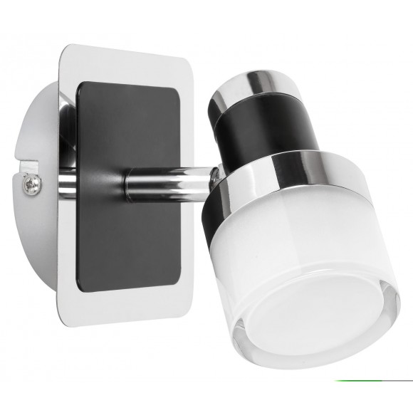 Rabalux 5021 LED fürdőszobai fali lámpa Harold 1x5W | 400lm | 4000K | IP44 - króm fekete elemekkel