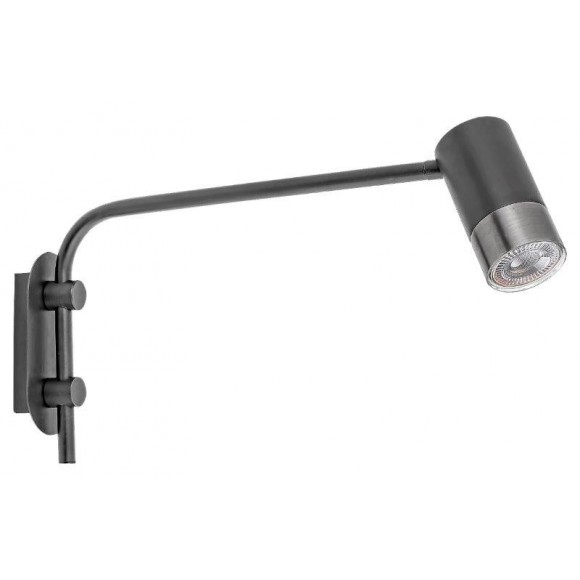 Rabalux 5072 fali lámpa Zircon 1x5W | GU10 - fekete, ezüst